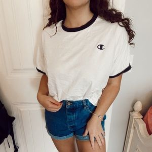 Cropped champion tee